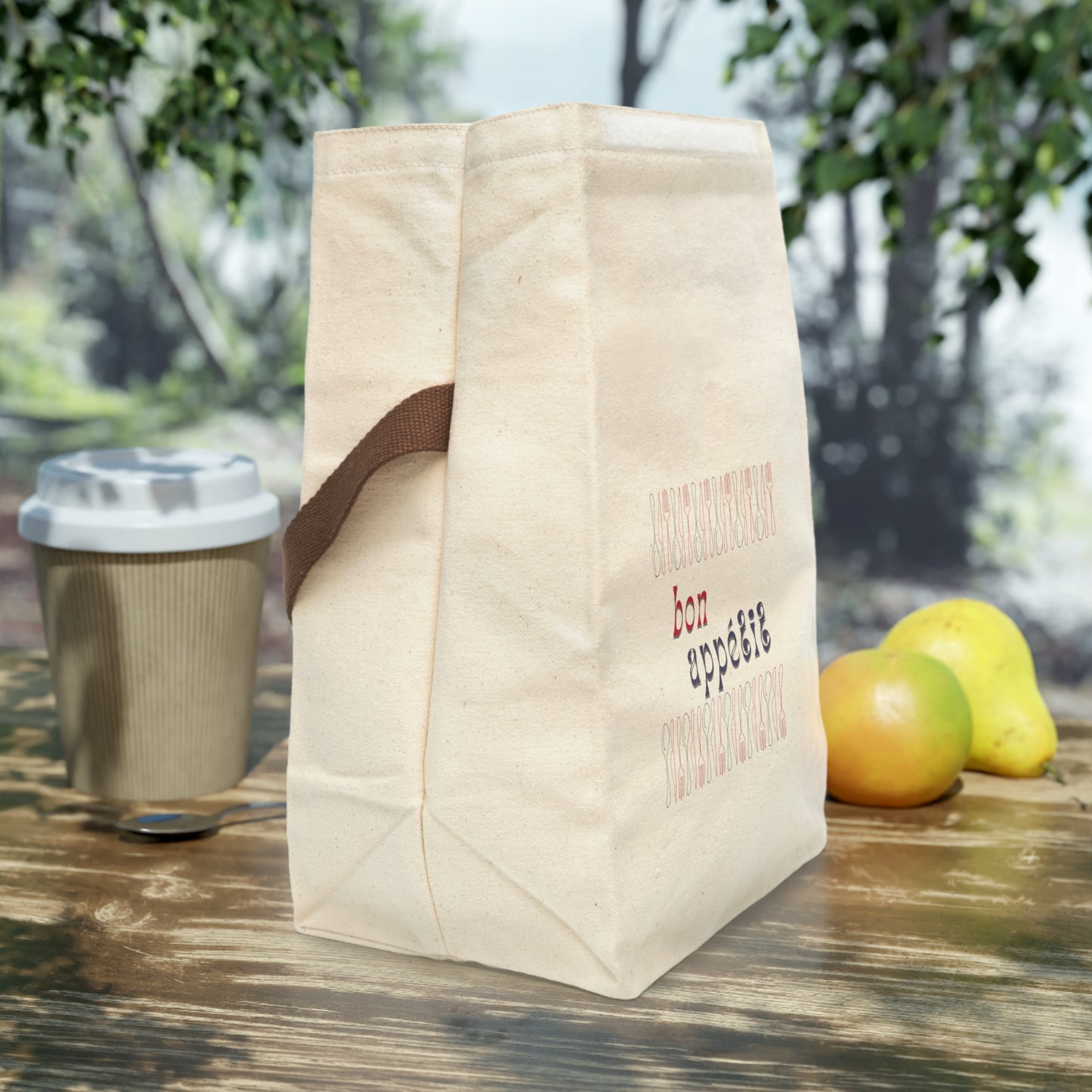 Canvas Lunch Bag - Bon Appetit
