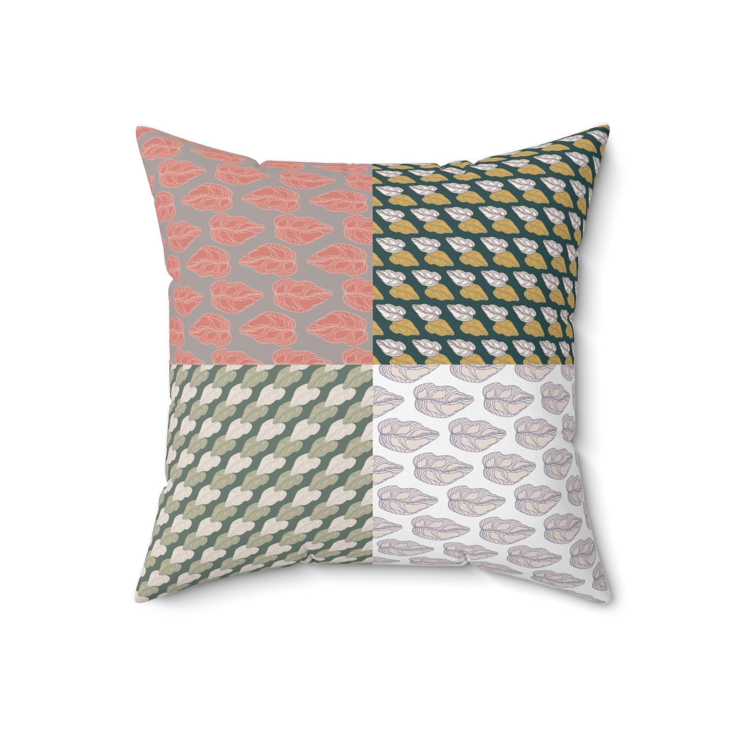 Square Pillow - Botanical Leaves