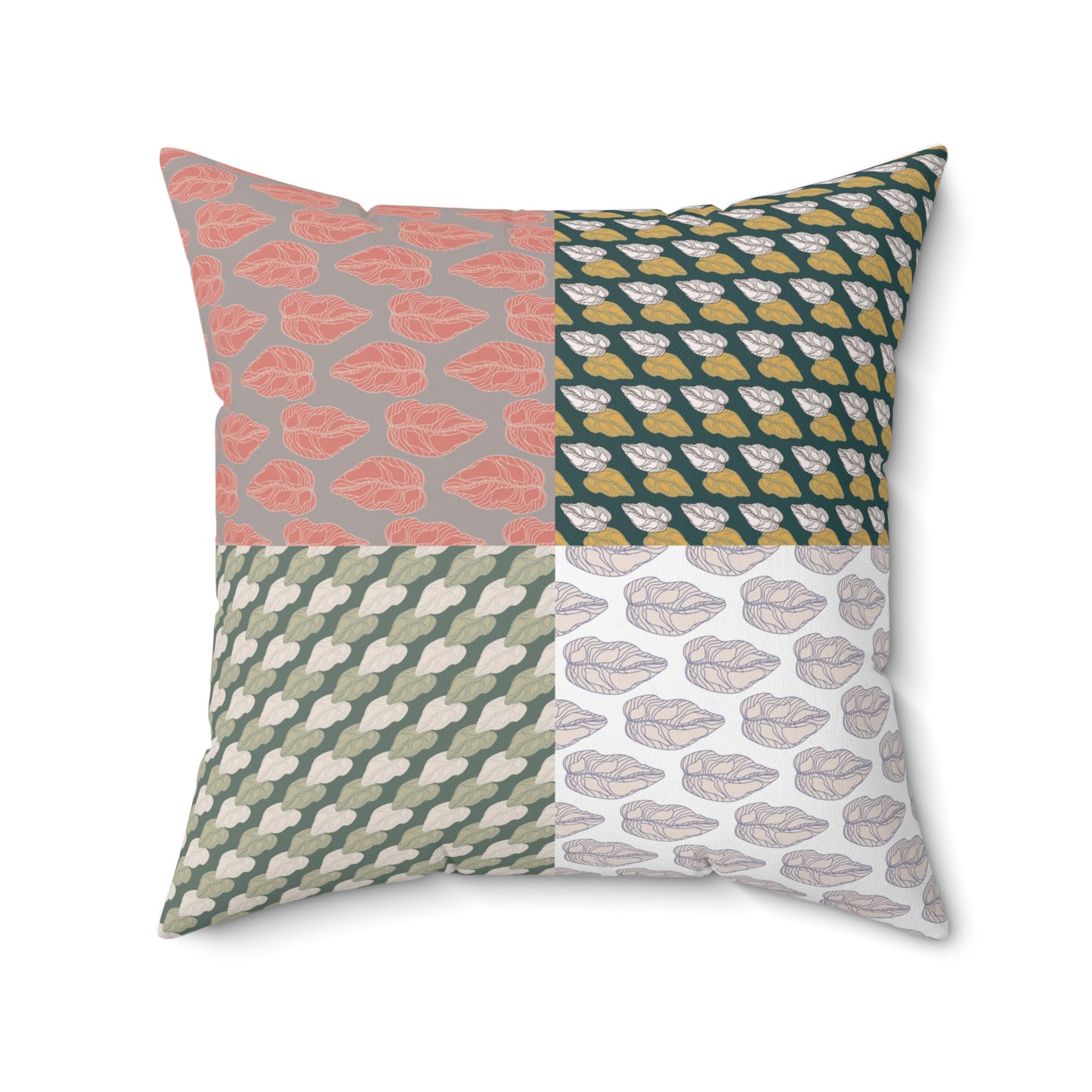 Square Pillow - Botanical Leaves