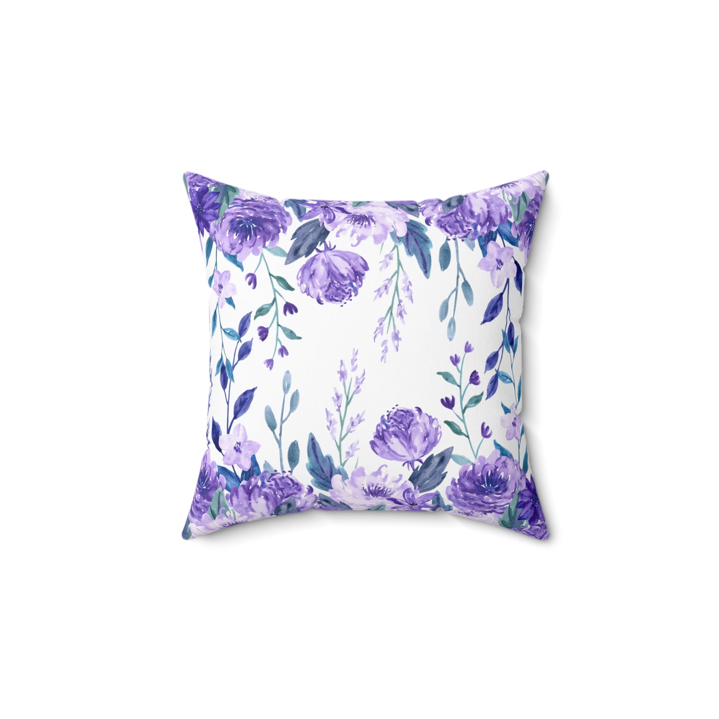 Square Pillow - Purple Flower