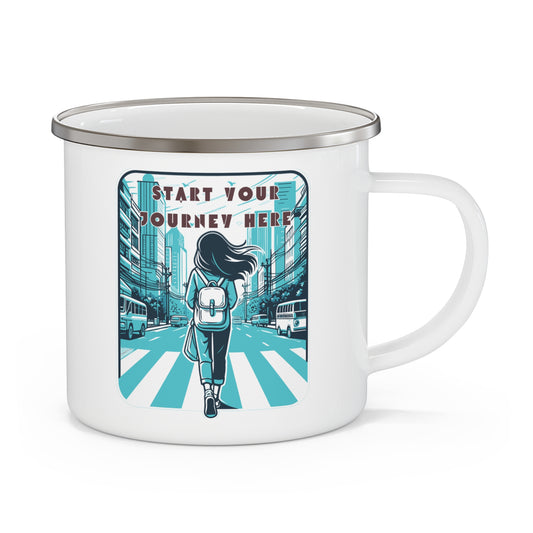 Enamel Mug - Start Your Journey Here