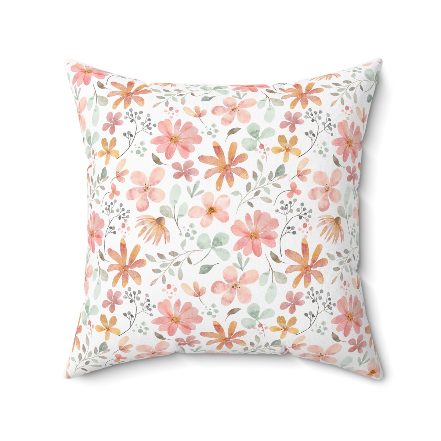 Square Pillow - Flower Pattern