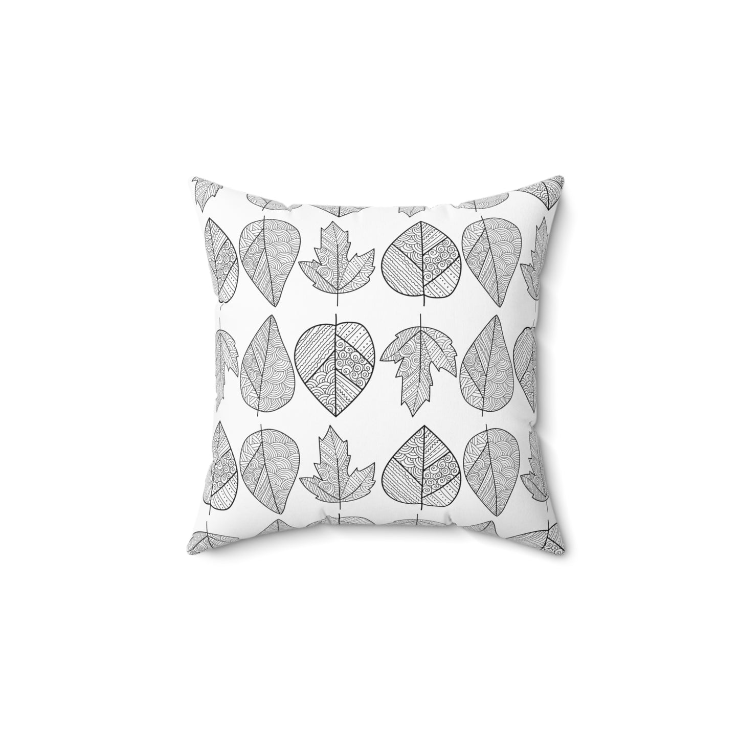 Square Pillow - Leaf Print