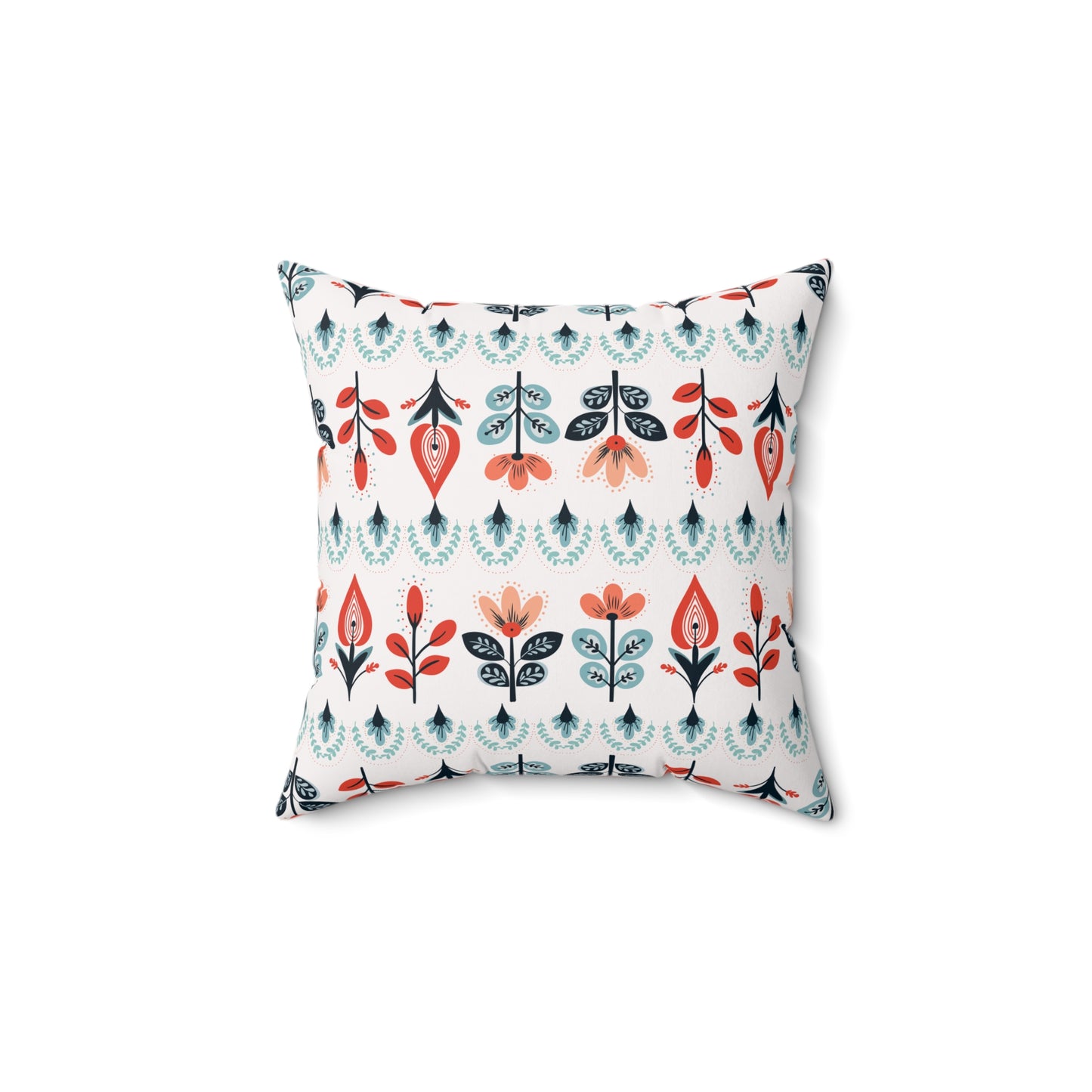 Square Pillow - Flower Pattern