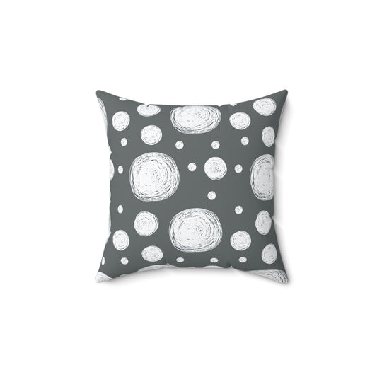 Square Pillow - Circle Pattern