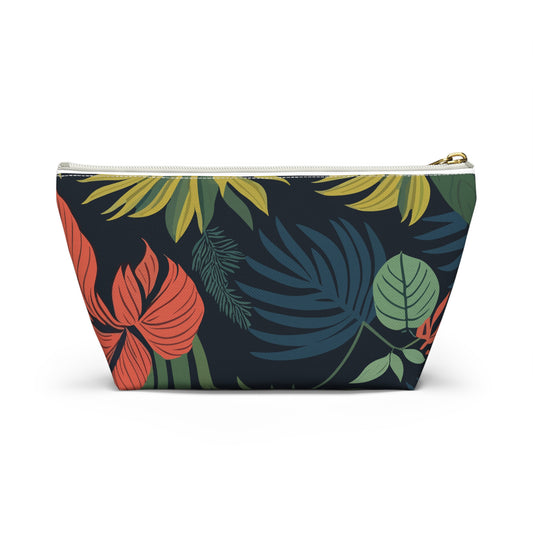 Accessory Pouch - Leaves Pattern