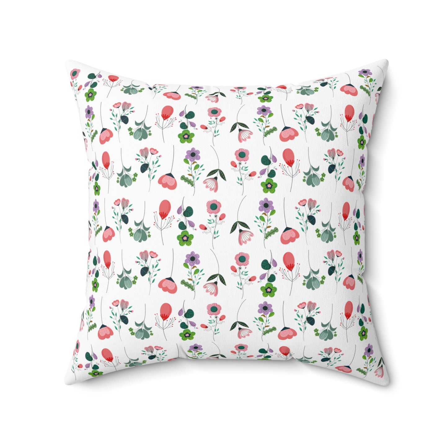 Square Pillow - Flower Pattern