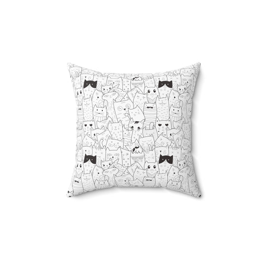Square Pillow - Cat pattern