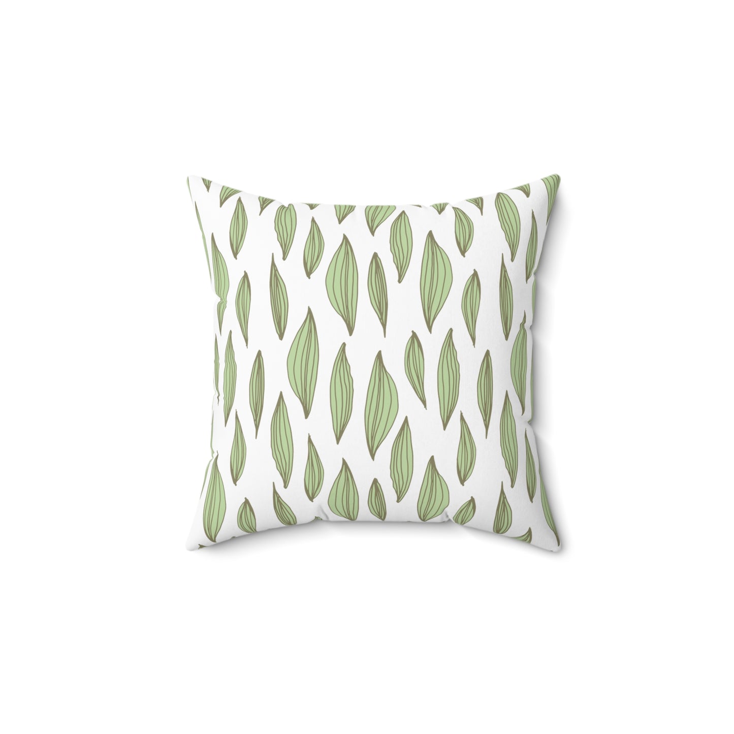 Square Pillow - Leaf Pattern