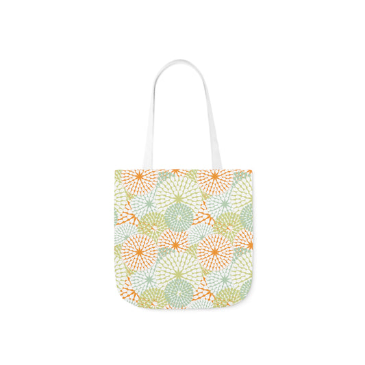 Tote Bag - Fire Work (Green/Peach)