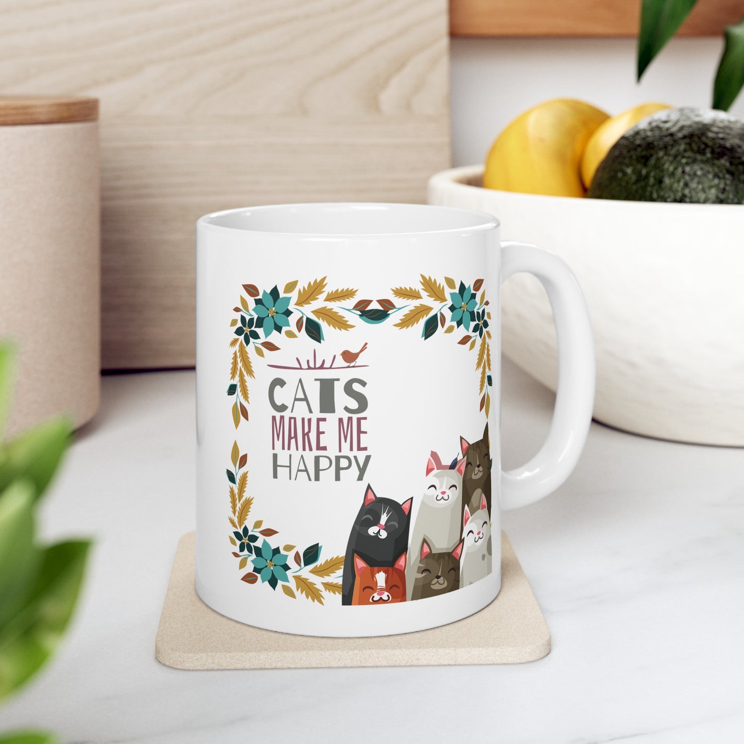 Mug - Cat Make Me Happy