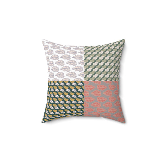 Square Pillow - Botanical Leaves