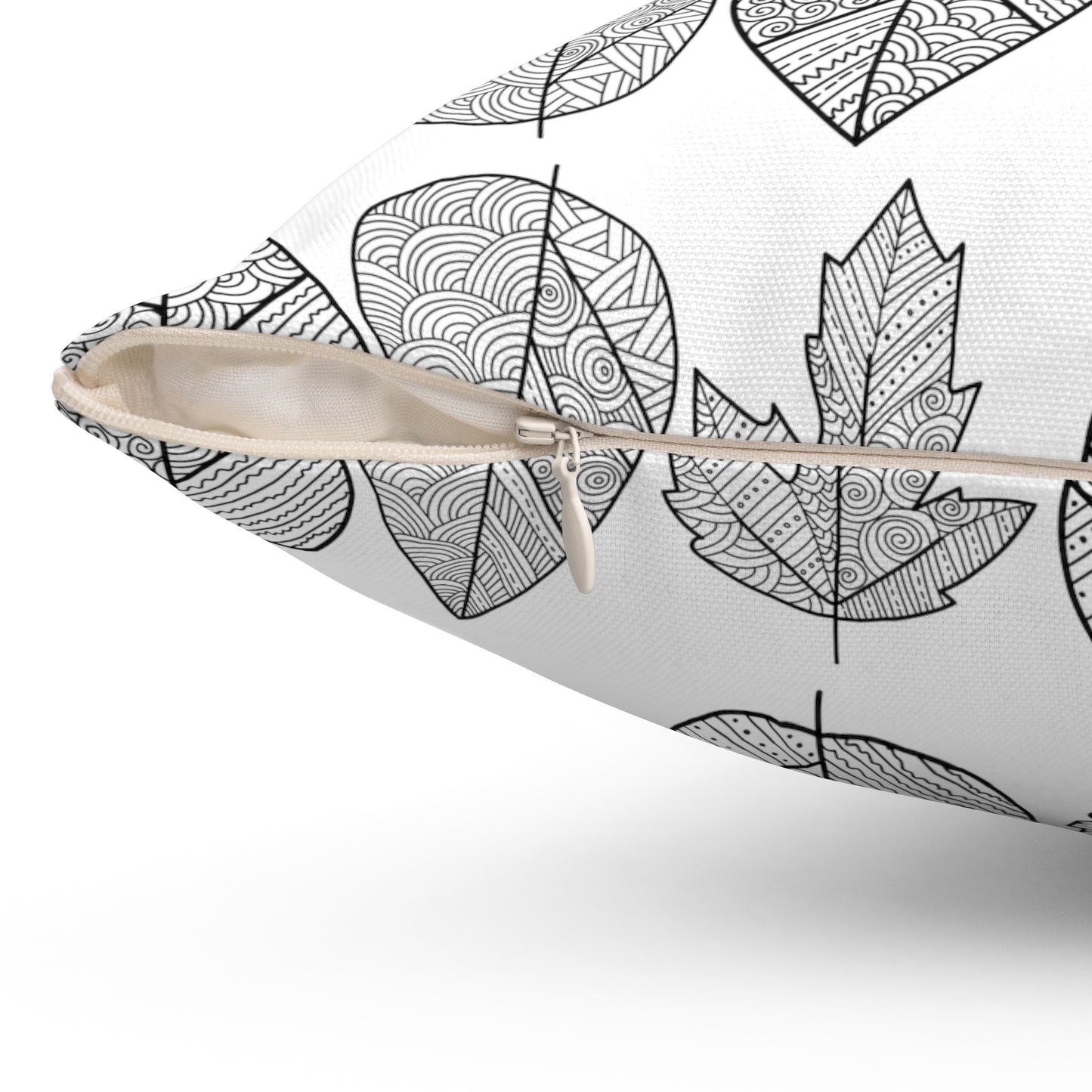 Square Pillow - Leaf Print