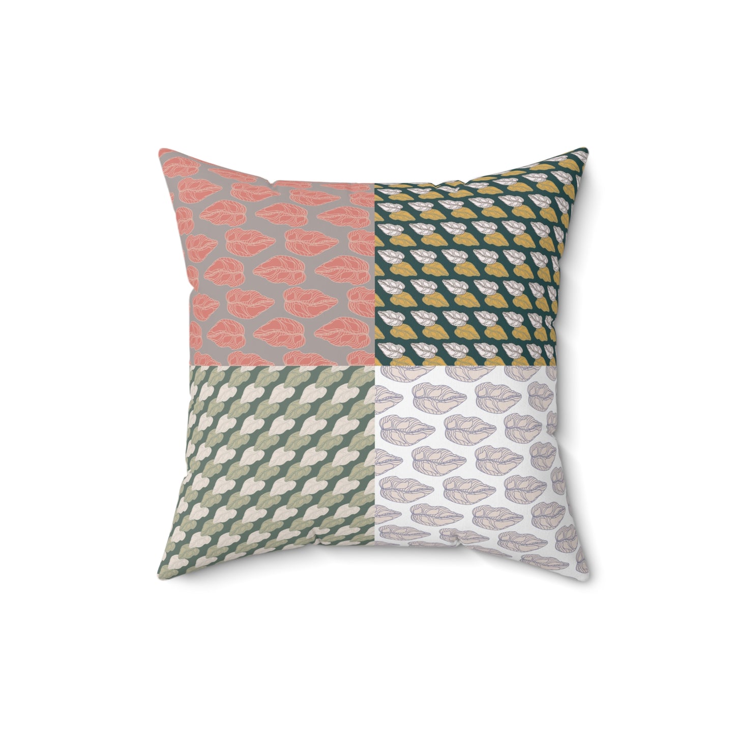 Square Pillow - Botanical Leaves