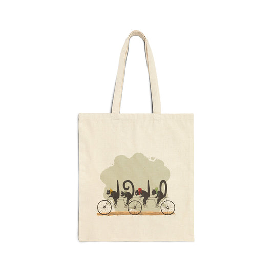 Tote Bag - Cats On Bike