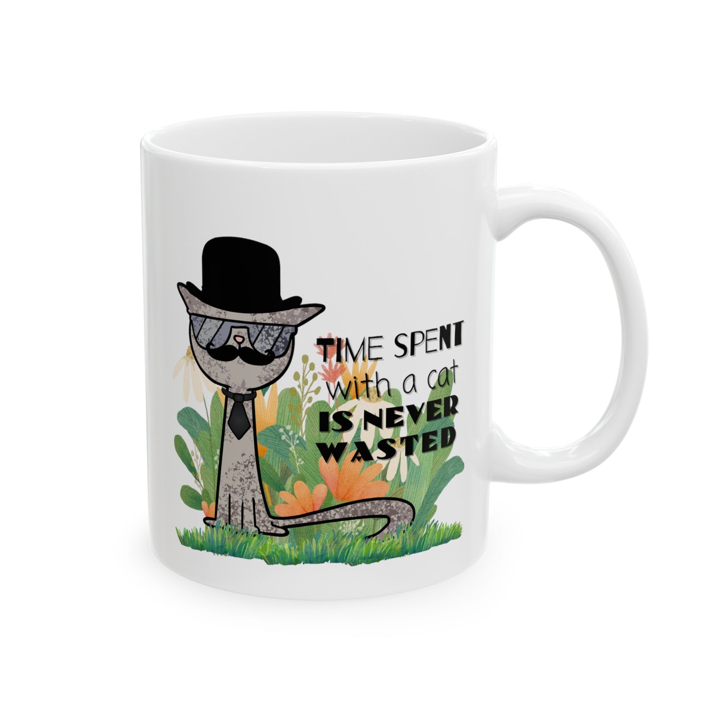 Mug - Spend Time With Cat Is Never Wasted