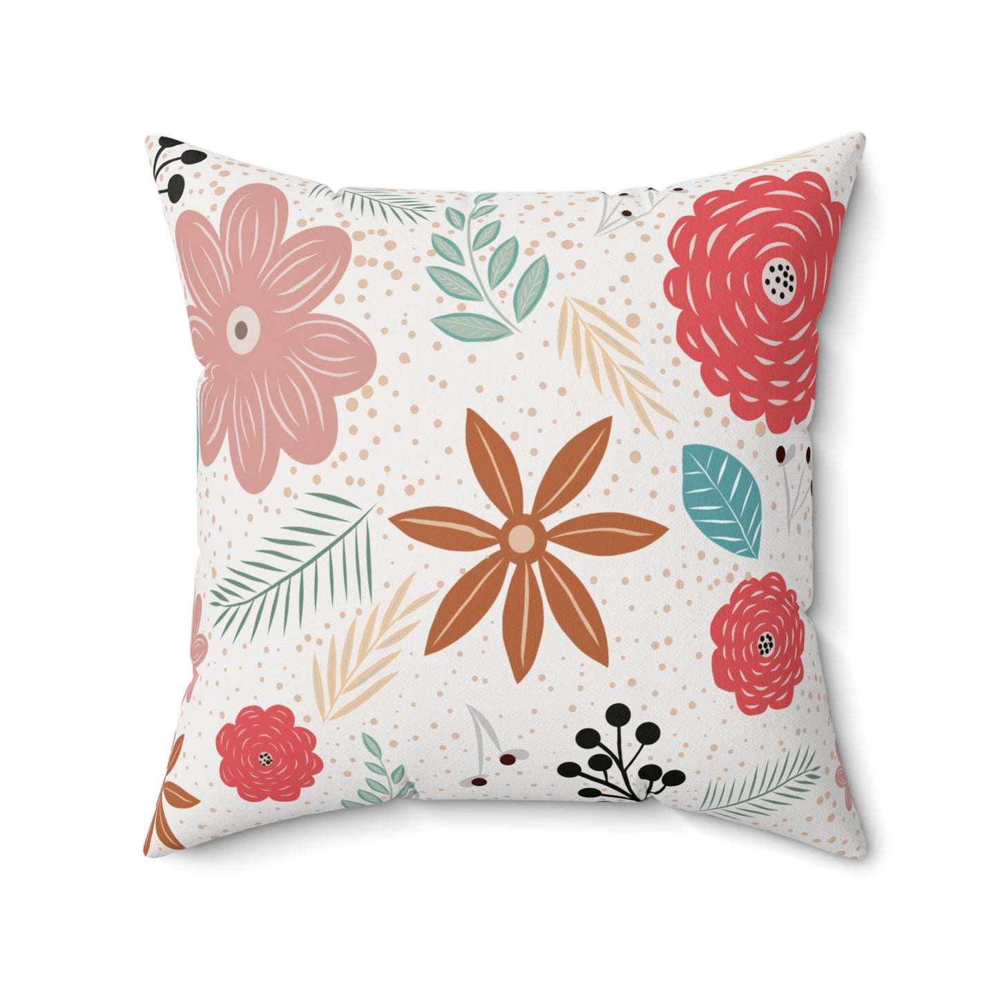 Square Pillow - Flower Pattern