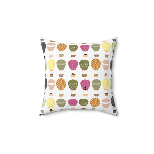 Square Pillow - Hot Air Balloon