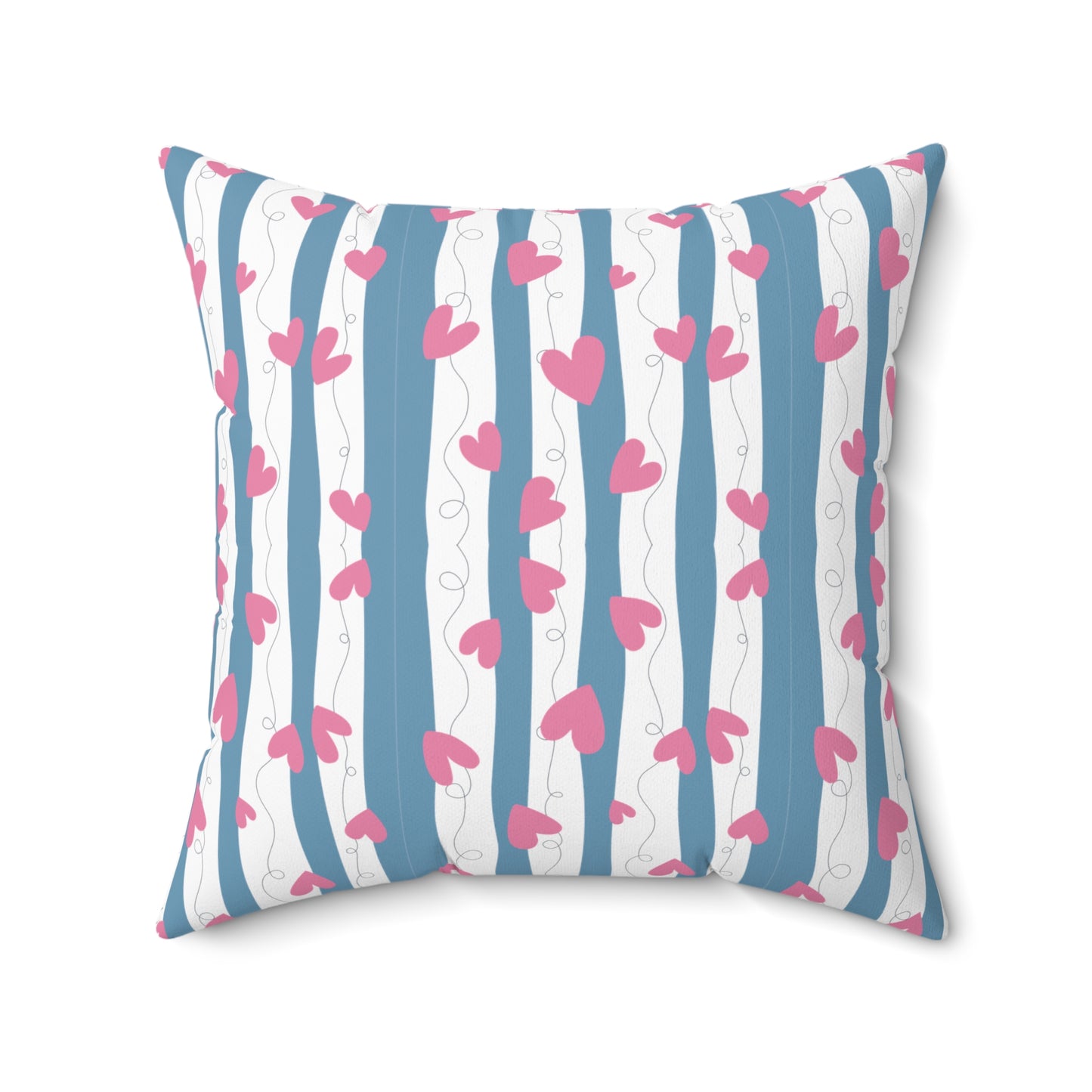 Square Pillow - Lovely Hearts