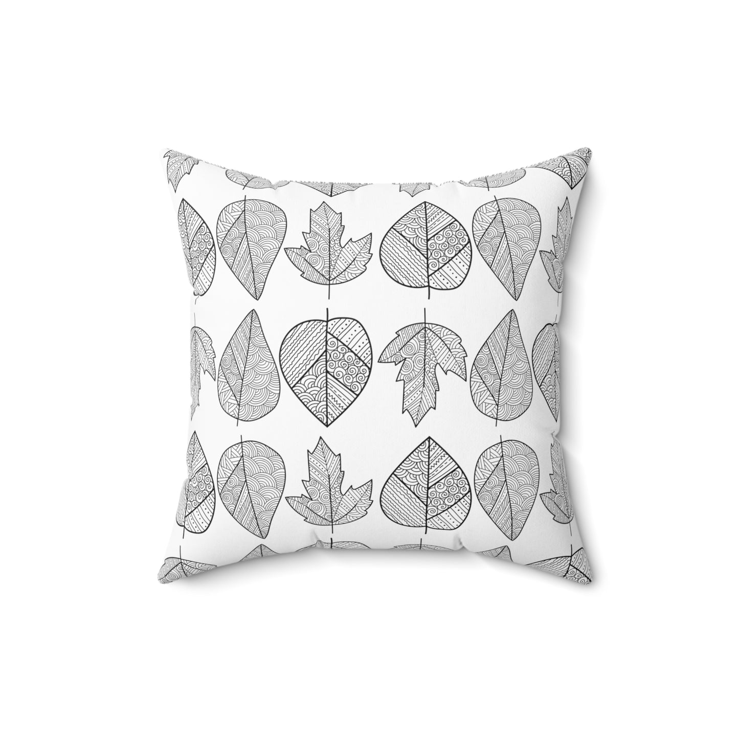 Square Pillow - Leaf Print